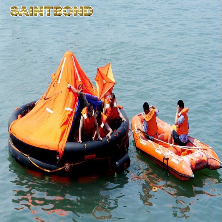 China ODM Self Inflating Viking 25 Marine with Solas Coastal Life Raft 6 100~125 Person Thrown over Inflatable Liferaft