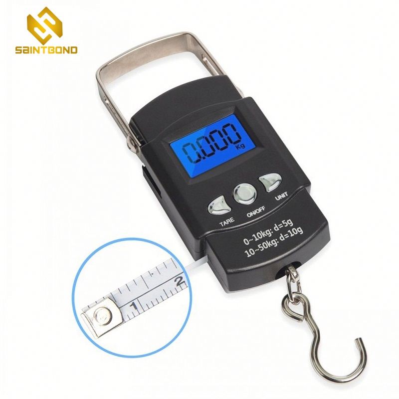 OCS-2 Digital Luggage Fish Scale Hanging Portable Digital Weight Electronic Travel Scale 110lb/50kg with A Tape Measure