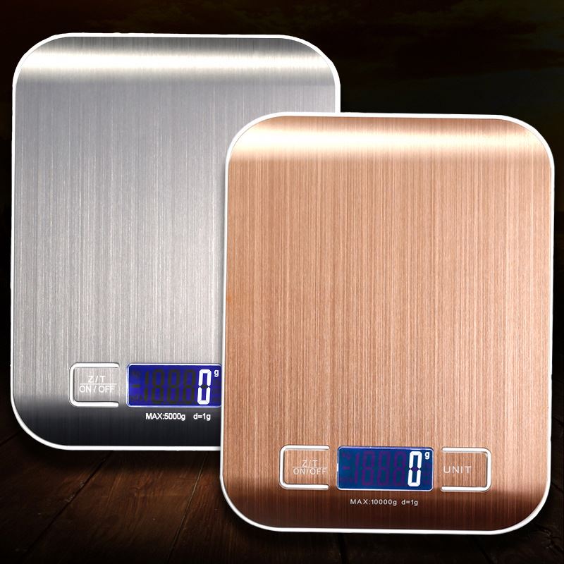 PKS001 Home Kitchen Gadget Stainless Steel Touch Buttons Fish Meat Vegetable Weight Weighing Tool