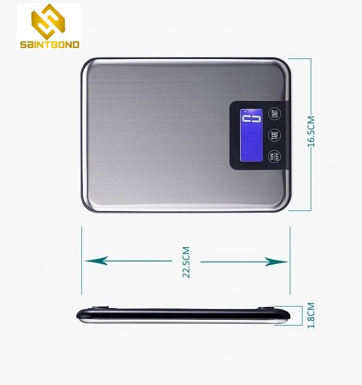 PKS003 3mm Tempered Glass 0.1kg 17 Kg 1000gm 10kg Pound Food Scale Kitchen Scaleproduct Description