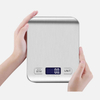 PKS001 Portable Flat 5kg 3mm Glass Platform Digital Food Kitchen Scale