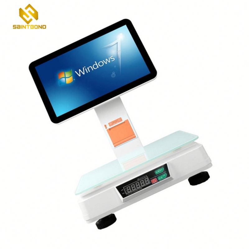 PCC02 15.6inch Double Screen Pos with Weighing Scale Cash Register Pos System Cash Machines Pos All in One