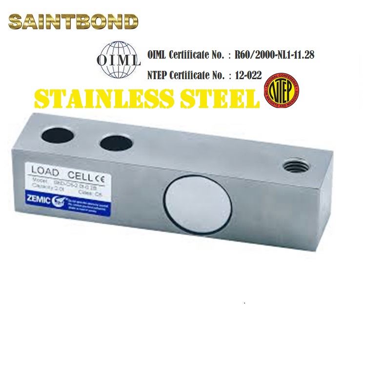 OIML Approval Stainless Steel Loadcell Sensor Single Zemic Shear Beam B8d Load Cell