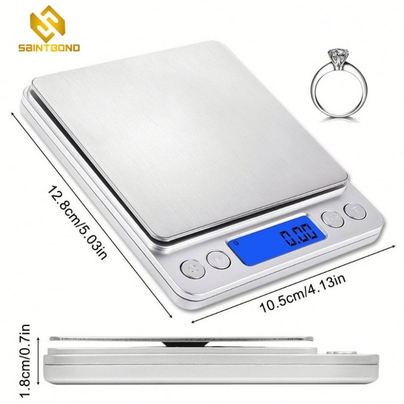 PJS-001 500g x 0.01g Superior Mini Digital Platform Counting Scale Jewelry Weighing Scale