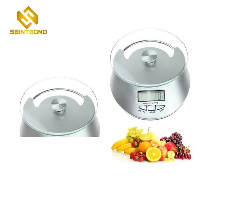 PKS011 New Health Food And Vegetables Weighing Kitchen Scales Tempered Glass And Abs Part Household Scale