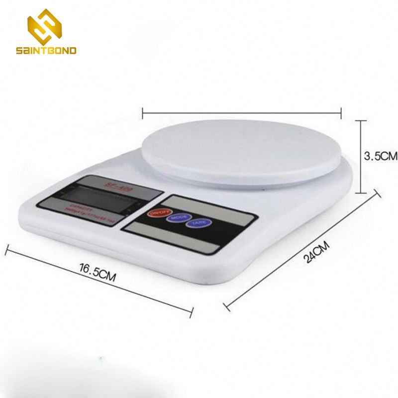 SF-400 5000g Max D 1g Digital Kitchen Scale Home Scale, Custom Kitchen Scale White