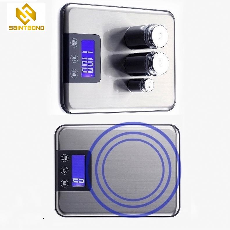 PKS003 Inventory Product Digital 5kg 0.1g Tempered Glass Food Weighting Scale Kitchen Scale