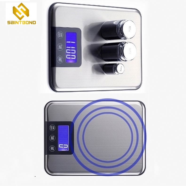 PKS003 Stainless Steel Surface Electronic Digital Beans 5 Kg 3 Kg Kitchen Scale In Stainless Steel
