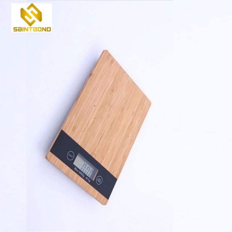 PKS005 Professional Bamboo Platform Slim Color Digital Electronic Kitchen 5kg 1g Mini Scale