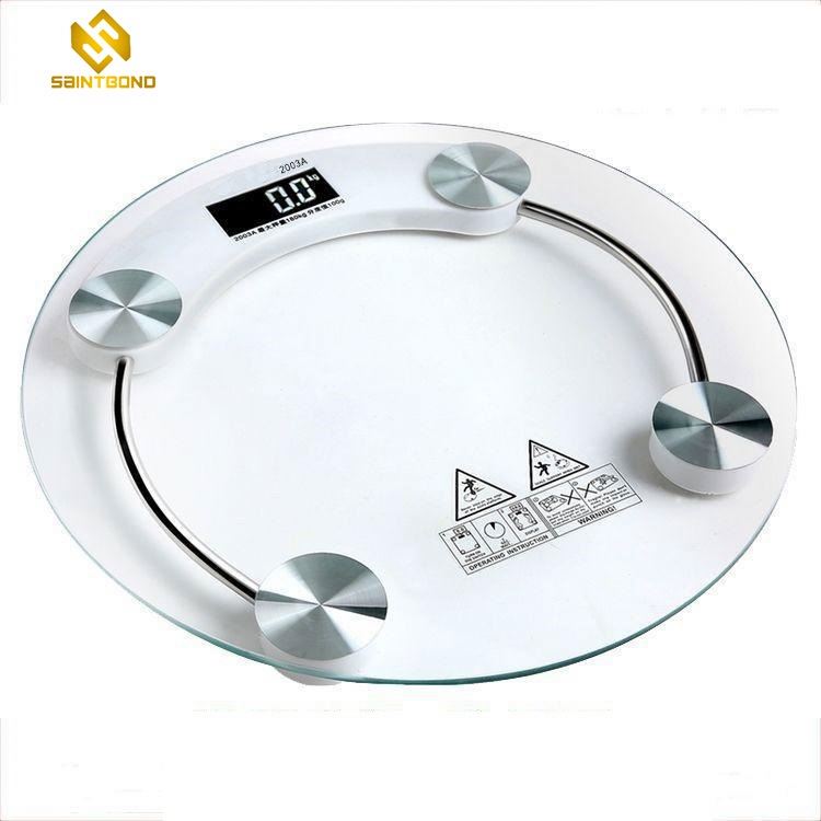 2003A Household Use Digital Weight Machine 180 Kg Bathroom Scale With Toughened Glass
