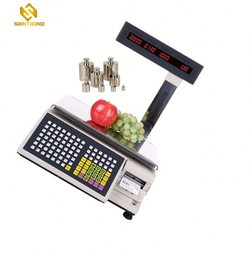 TM-AB 30kg Digital Barcode Scales Supermarket Receipt Printing Scales Price Computing Scale