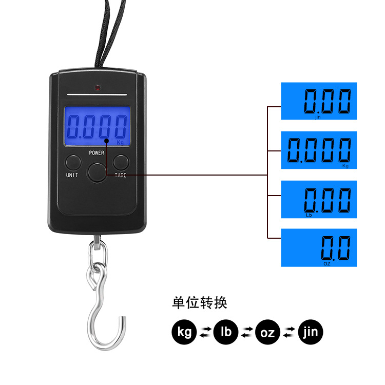CS1004 Baggage Check Weighing Machines Small Hand Weighing Luggage Scale