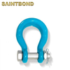 Bow Shackle with Safety Pin Forged Alloy Steel Wide Anchor Swivel Shackle for Sling Wire Rope