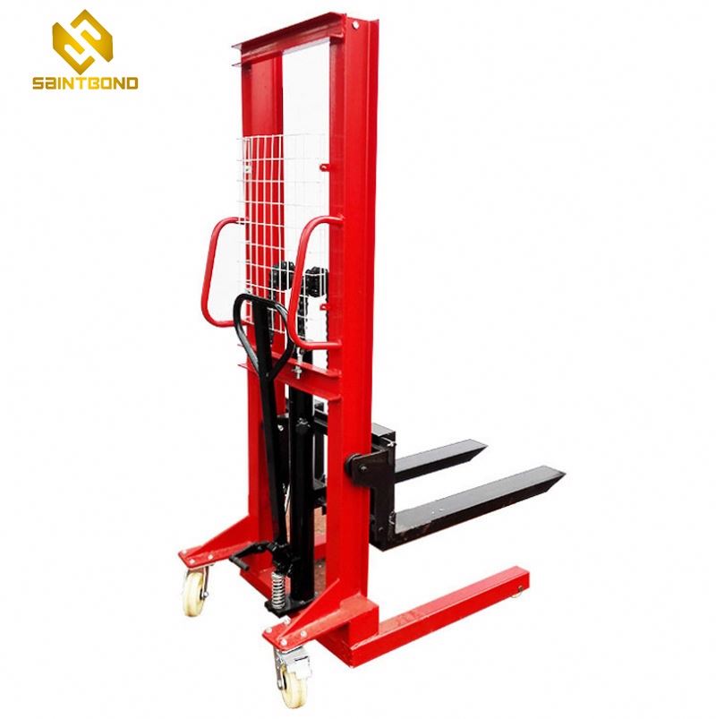 PSCTY02 Hot Pallet Truck 0.5 Ton Semi Electric Pallet Stacker 500kg Self Loading Stacker (stock Product)