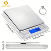 PJS-001 Digital Jewelry Pocket Kitchen Scale with Bowl 0.1g Or 0.01g Accuracy