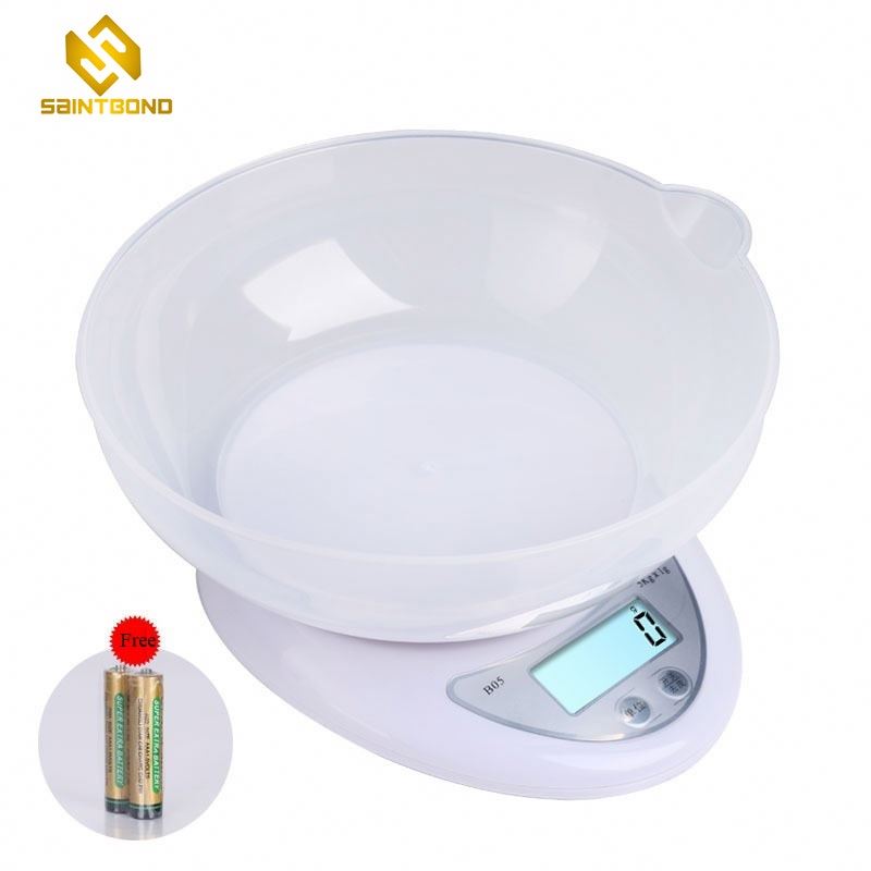 B05 Lcd Display Digital Food Weighing Scale, Kitchen Scale With Lid Abs Kitchen Scale