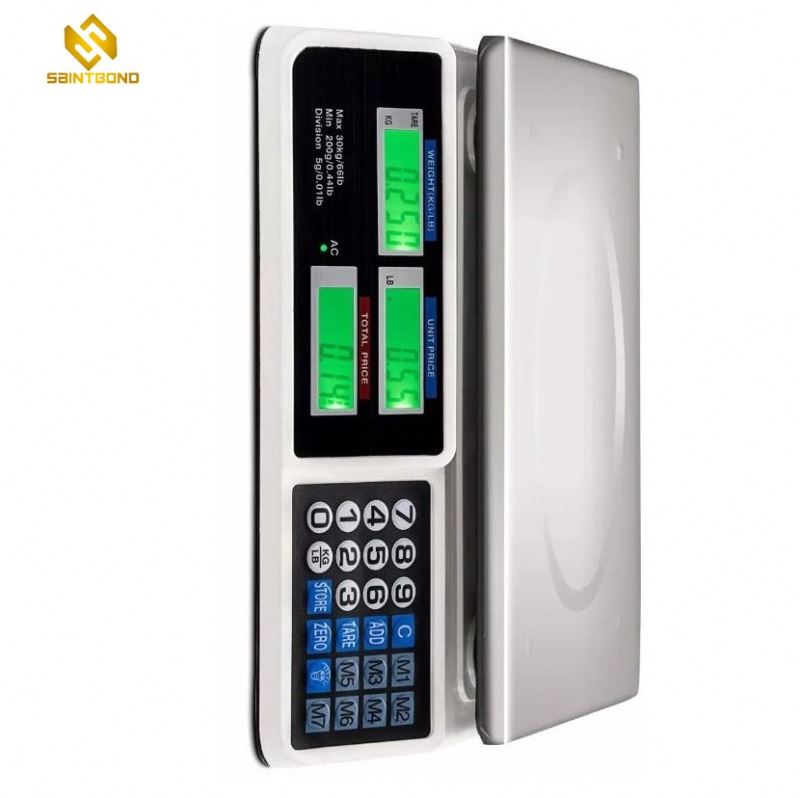 AS809 30kg Electronic Weighing Scale Portable Digital Price Computing Scale With
