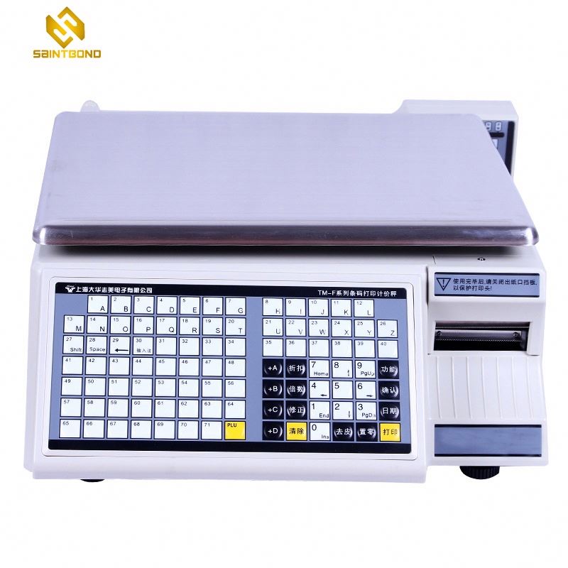 M-F 30 Kg Digital Barcode Label Scale Price Weighing Scale With Cash Register