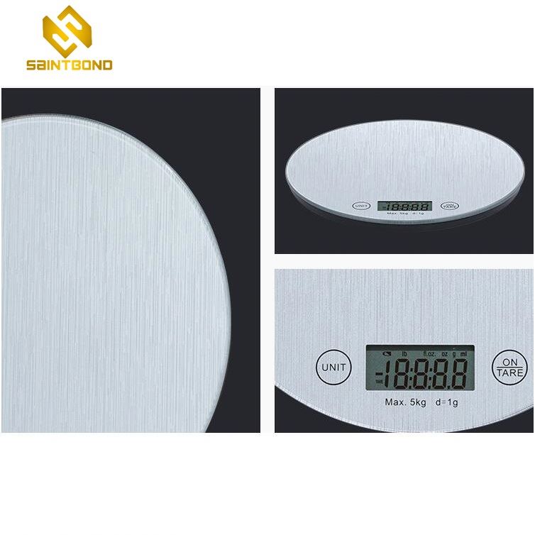 PKS007 Household Kitchen Food Scale Ek24 Lcd Backlight Display Digital Table Food Bamboo Kitchen Scale