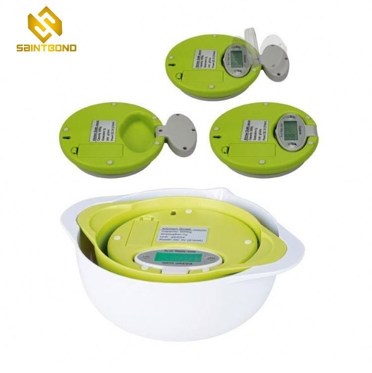CH303 5000G Max D 1G Digital Multifunction Kitchen Weighing & Food Home Scale With Bowl
