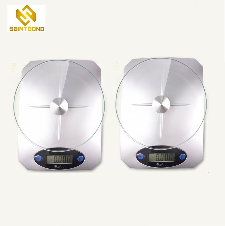 PKS010 5kg/1g Digital Electronic Food Kitchen Weighting Scale Ultra-Thin Multifunction Cooking Weight Scale With Glass