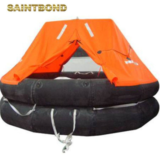 China ODM Self inflating Viking 25 marine with solas coastal life raft 6 100~125 person thrown over inflatable liferaft
