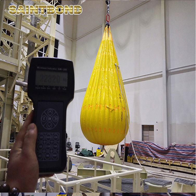 Crane Davit Marine Proof Bags Load Testing Lifting Ballast Water Bag