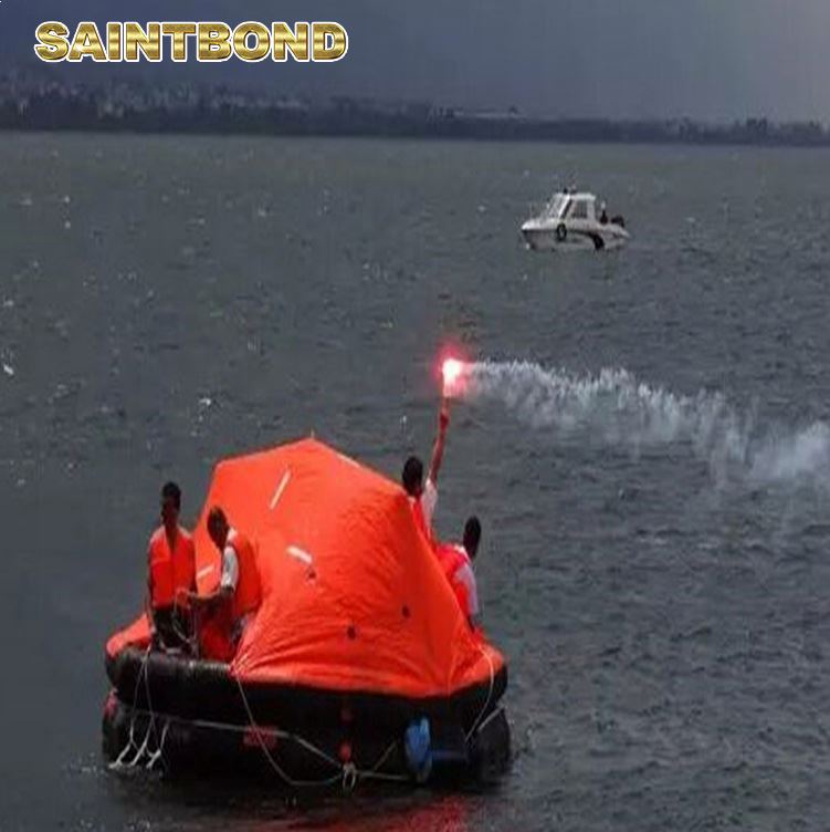 Launched Saving 6 Man Raft with Competitive Price Life Craft Liferaft for Inflatable Boat Different Type Solas Marine Liferafts
