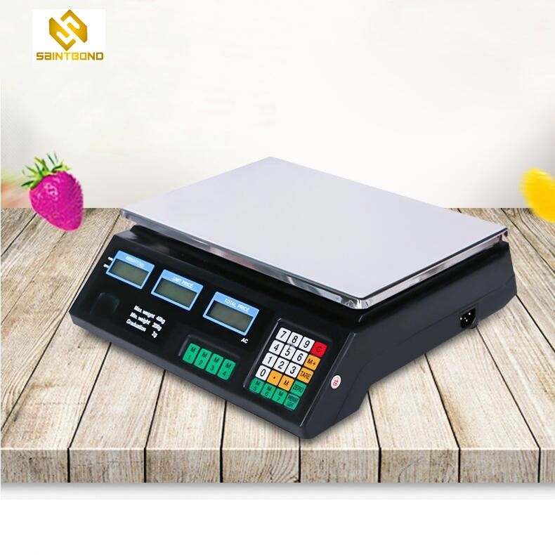 ACS208 40kg Digital Price Computing Scale Electronic Weighing Scale With Stainless Steel Button