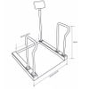 Medical Digital Wheelchair Platform Scale Hospital Weighing Electronic Digital Scales