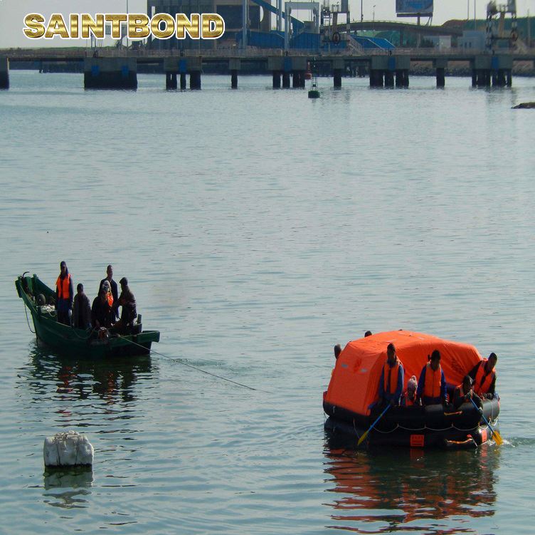 Approved Open Type Competitive Price Solas Approve Throwover Liferaft Inflatable Boat Life Raft for Fishing Vessels