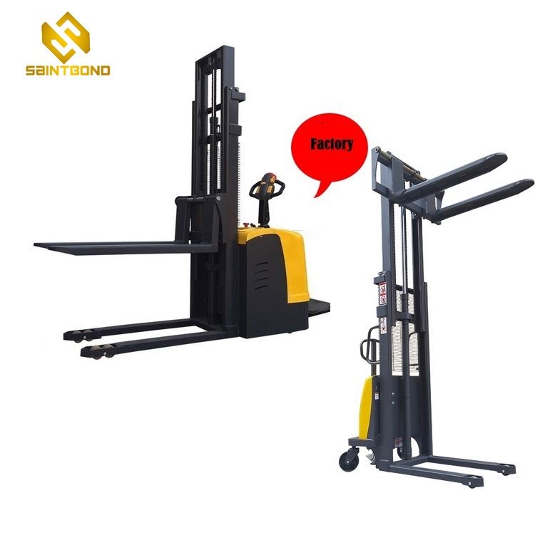 PSES01 New Brand 1.4ton 2ton 2.5ton Stacker Forklift With 6m 7m Lifting Height Electric Stacker Price