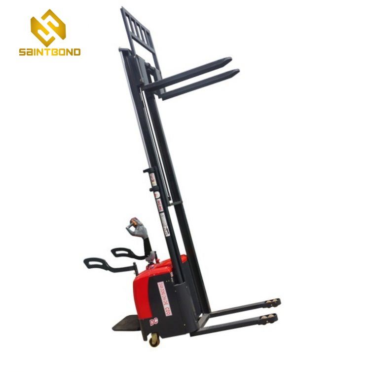PSES11 Chinese Famous Brand1000kg 1 Ton 2200BL 1.6m 5ft Battery Walkie Full Electric Forklift Self Load Stacker