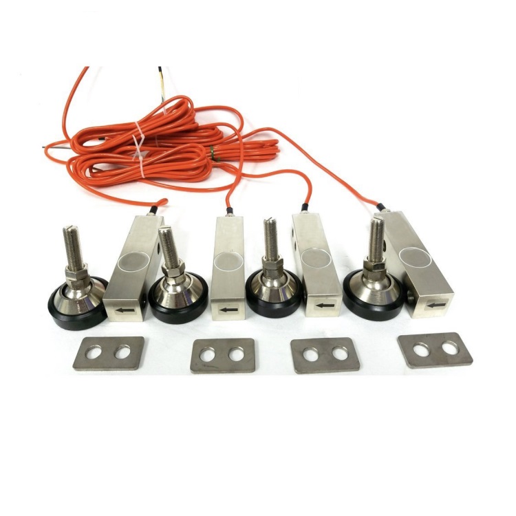 LC348B Portable High-Precision Shear Beam Load Cell Scale Sensor 1000KG with 4-Core Shielded Cable for Hopper Weight