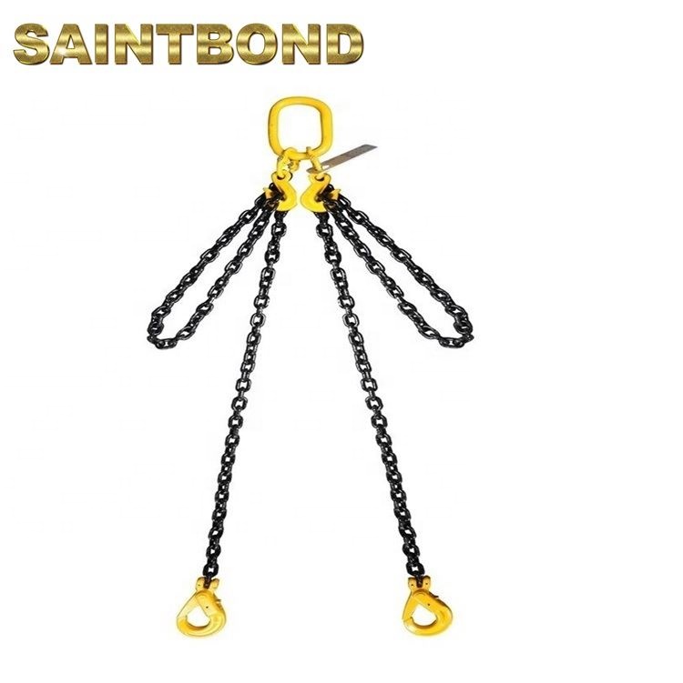 Grade10 G80 Sgg Steel Adjustable Sling Lifting Chains And Alloy Grade 80 Chain Slings