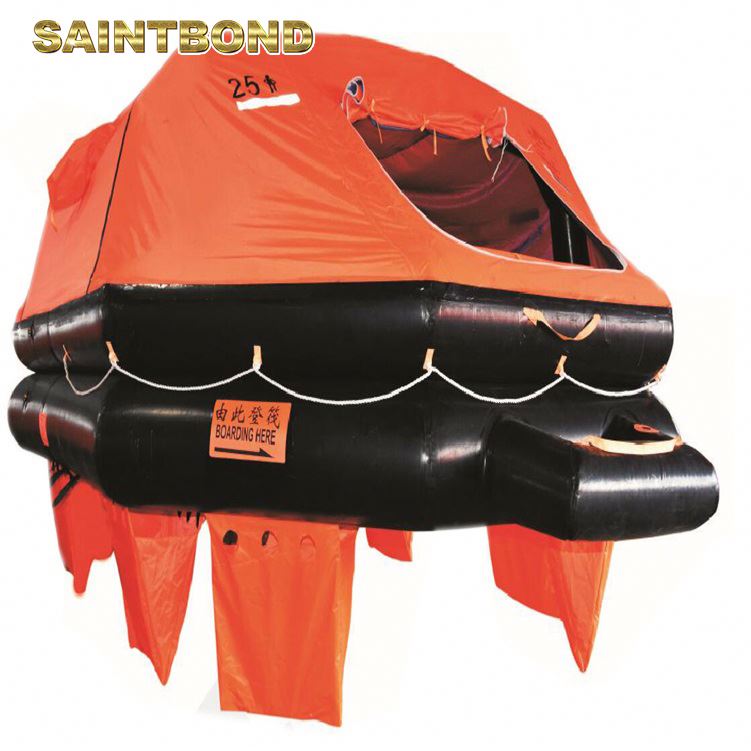 Self Inflating Portable 12 Person Coastal Compact Throw over Board for Sale Reviews Life Raft Supplier