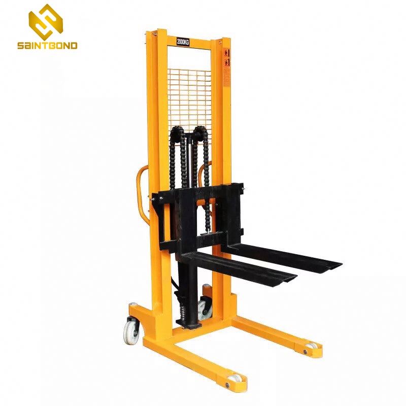 PSCTY02 Cheapest Forklift 2 TON Hand Hydraulic Stacke Forklift Trolley with ONE YEAR Warranty