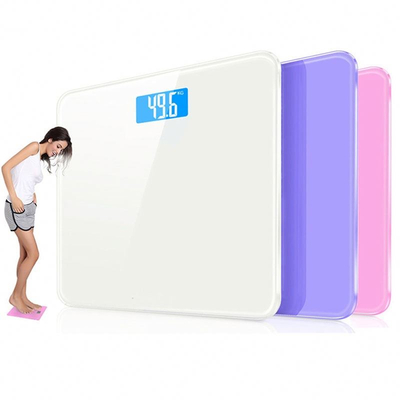 8012B-7 Tempered Glass Bathroom Electronic Body Weight Scale Digital Lcd Display Human Body Weighting Measure 180 Kg