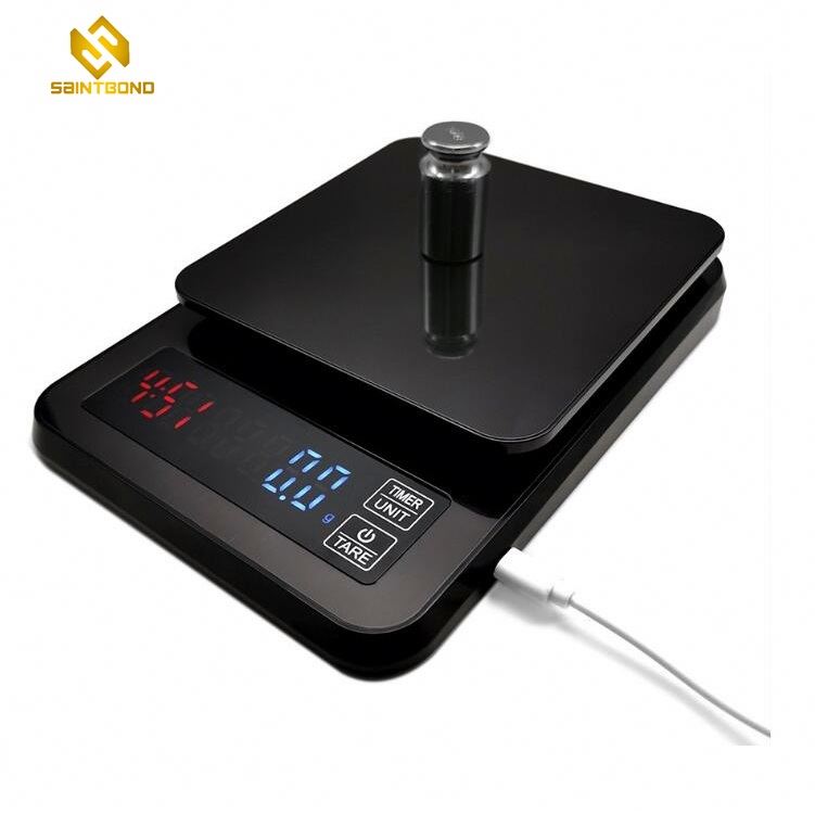 KT-1 3/5/10kg Stainless Steel Digital Food Scale Electronic Weighing Kitchen Scale