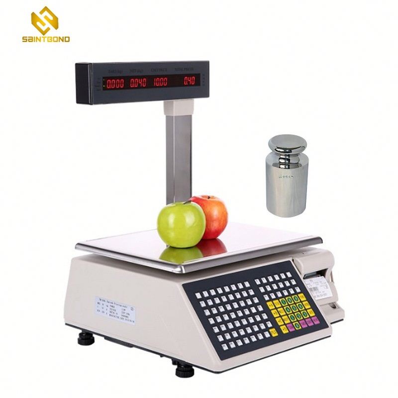 TM-AB 30kg Digital Barcode Scales Supermarket Receipt Printing Scales Price Computing Scale
