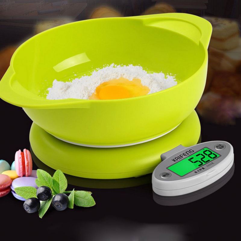 CH303 Top Quality 5kg Multifunction Electronic Digital Kitchen Food Weighing Scale with Bowl
