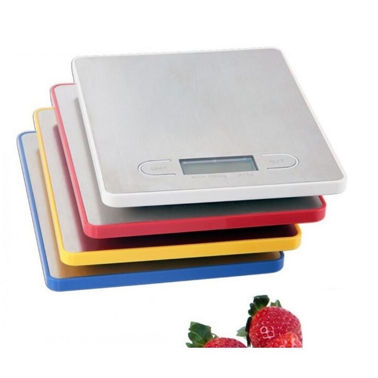 KS0002 Stainless Steel Food Scale Kitchen Scale with Widescreen LCD Screen