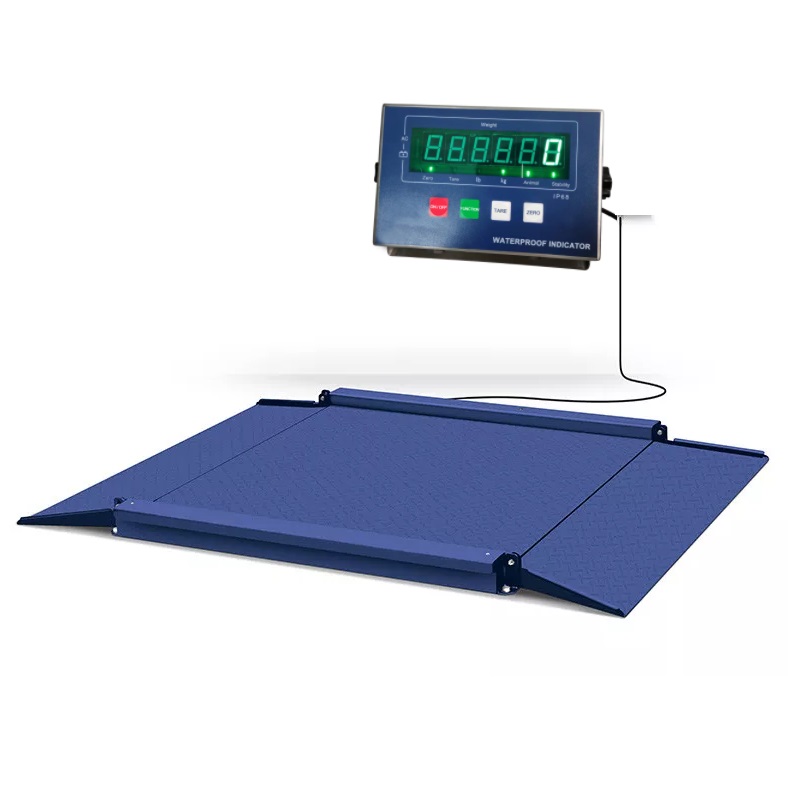 Industrial Floor Scale with Ramp